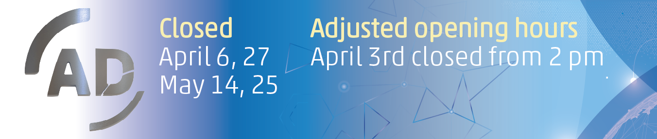 aangepaste openingstijden april en mei 2026